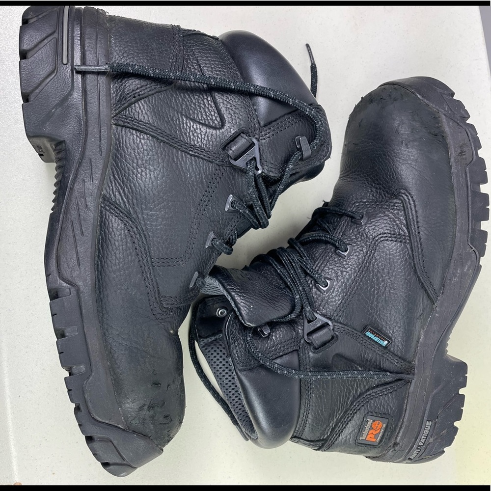 Timberland Pro Men’s 6 in. Helix Composite Toe Waterproof Work Boot, Black - Picture 4 of 8